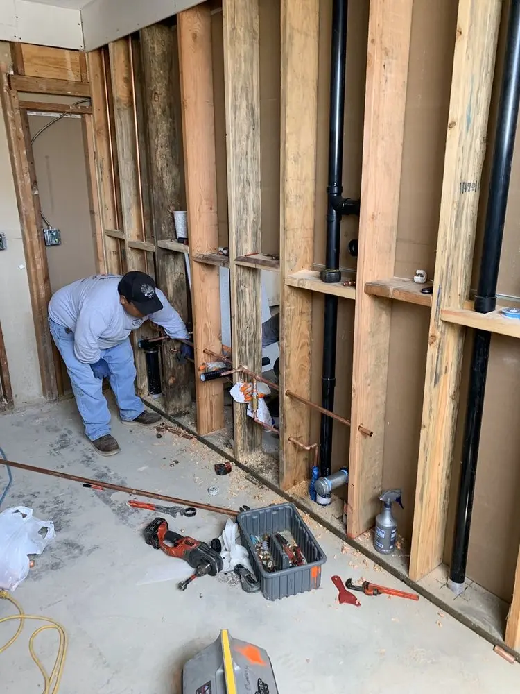 Commercial rough-in plumbing for Gas Line Repair in North University